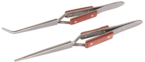 Silverline Cross-Action Tweezer Set 2pce 162 / 165 mm (696669)