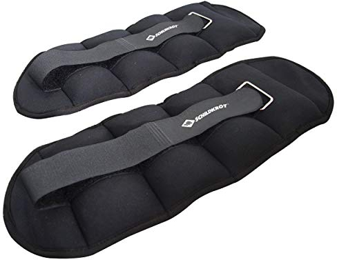 Schildkröt Unisex – Erwachsene 2.0kg Set, 2 x 2,0 kg, Schwarz, in Tragetasche, Gewichtsmanschette Arm-Bein 2,0kg, 960003