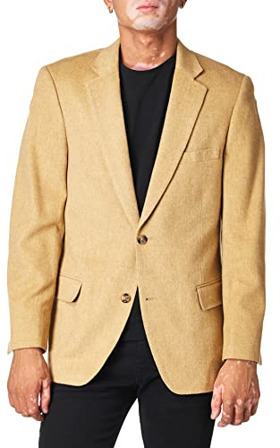 Palm Beach Men's Cotter Sport Coat, Camel Camel Hair, 44 Regular