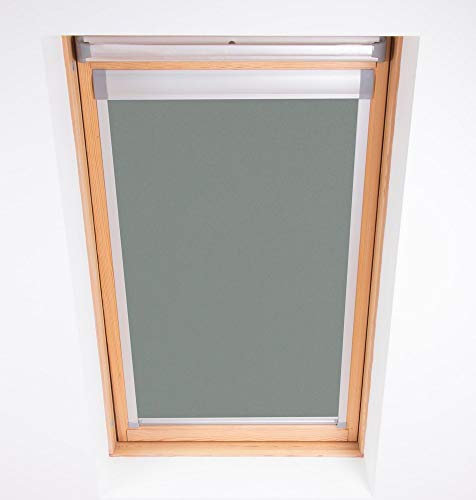 Bloc Skylight Rollo für Velux Dachfenster Blockout, Zinn, CK04, B37 x H78 cm