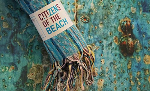 Bohemian Hand Loomed Turquoise Beach Bath Towels - 100% Turkish Cotton - Sand Resistant Highly Absorbent Fast Drying & Super Soft - Peshtemal Boho Towel Blanket