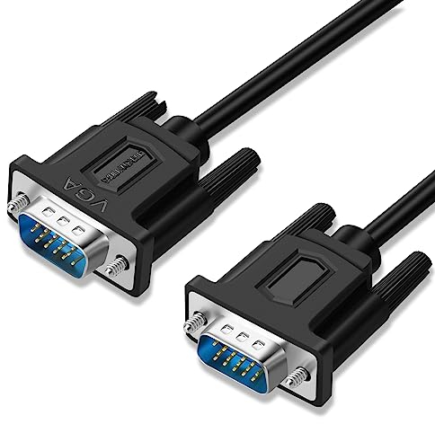 SHULIANCABLE VGA auf VGA Kabel, 15-polig, Full HD 1080P für Computer, Monitore, Projektoren (5M)