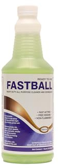 Warsaw Fastball Heavy Duty Industrial Degreaser & All Purpose Cleaner, Pine Scent, Biodegradable, Alcohol Free, Fast Acting, Multi-Surface, 1 Quart, Concentrated Liquid, Industrial Cleaning Agent