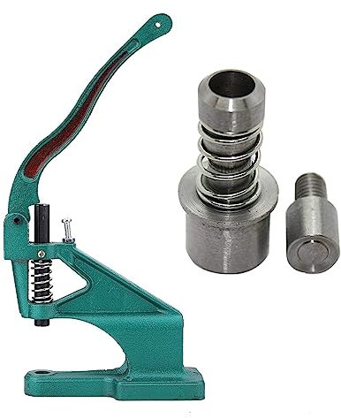 Trimming Shop 6 mm runde Kuppelkopfspike-Punk-Nieten, Befestigungsschablonen für universelle Handpresse für Verzierungen von Geldbörsen, Handtaschen, Lederjacken, Kleidungsdekoration, DIY Handwerk