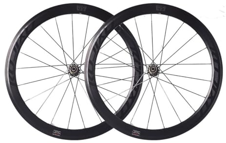 MIRODO Rennrad-Laufradsatz Aluminiumlegierung 700c Schnellspanner-Laufradsatz Felgenhöhe 50mm V/C-Bremse Vorne 2 Hinten 5 Lagernaben Für 8-11-Gang-Laufradsatz