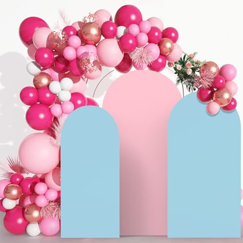 BABORUI Bogen-Hintergrundabdeckung für Chiara-Bogen-Hintergrundständer, 2 Farben auf beiden Seiten, 2 m, 180 cm, 180 cm, 180 cm, 3 Stück, 2 Stück