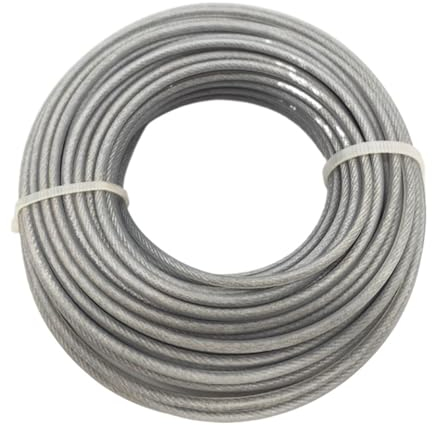 2,0/2,4/2,7/3,0mm * 15m Runde Trimmer Stahl Nylon Draht Seil Schnur Linie Freischneider Lange Gras Ersatz Rasenmäher Zubehör (Color : G2, Size : 2.0mm x15m)