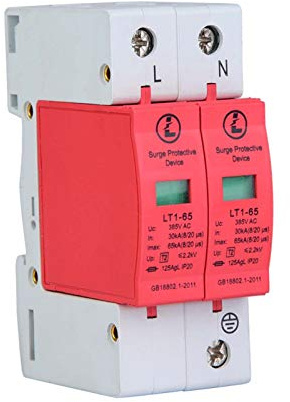 Protezione Telefonica 2P65KA Scaricatore Di Sovratensione Da Fulmine Montabile Su Binario Guida 385V Per Sistemi Di Telecomunicazione