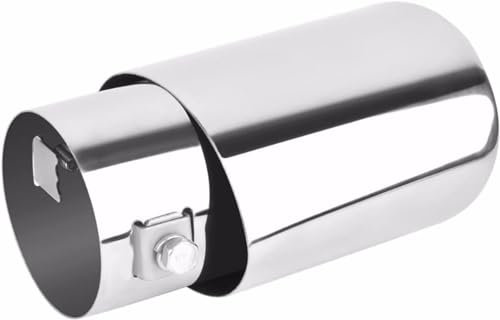 WzFacai6 Hochleistungs-Endrohr für Autoabgasanlagen Edelstahl Auspuff Endschalldämpfer für Peugeot RCZ 206 308 406 508 Langlebig und Rostfrei