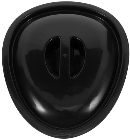 HOLIDYOYO Orinal Portátil Con Tapa Cubo De Inodoro Portátil De Noche 1 Unidad Plástico Negro Higiene Segura Para Pacientes Postrados Cama Cuidado De Ancianos y Viajes