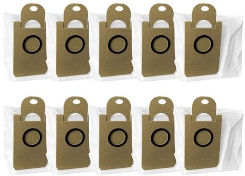 ZUADZAFC Zubehörteile for Staubbeutel, Kompatibel Mit XIAOMI, Kompatibel Mit VIOMI, S9 1C VXVC11 VXVC12 13 Roboter-Staubsauger, Ersatz for Müllbeutel(10PCS)