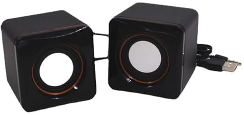 YUGSHNKFC 101Z - Juego de altavoces USB pequeños para computadora de escritorio, portátil, entretenimiento
