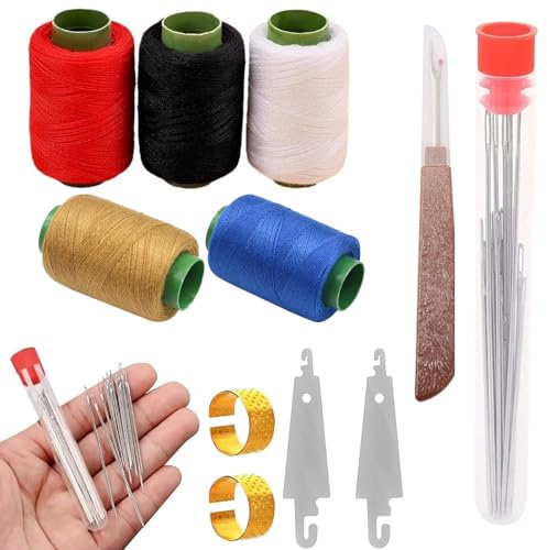 Ensemble d'outils de couture 37 pièces, aiguilles et outils de réparation à la main, kit d'aiguilles et de fils, kit de couture, cadeaux pour femmes