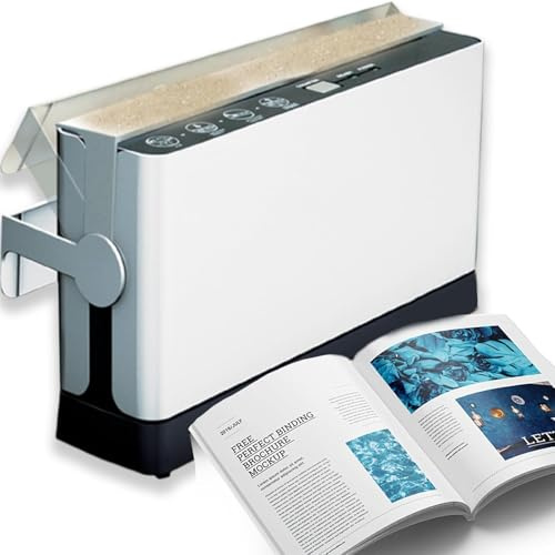 Encuadernadora térmica, capacidad de 200 hojas, carpeta eléctrica de libros con calentamiento rápido, compatible con revistas, fotos, documentos e informes A4/A5/A6