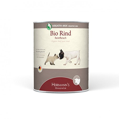 Herrmann's | Herrmanns Hundefutter Reinfleisch Bio-Rind 800g | 6 x 800 g