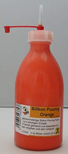 Just 4 Art Silicon Pouringfarbe 250 ml (Orange)