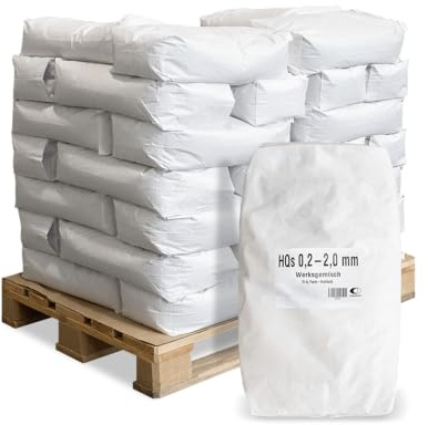 Quarzsand Sand Spielsand Sandkastensand Filtersand Poolsand Rasensand Vogelsand Aquariensand Terrariensand Teichsand 0,2-2,0mm 25kg x 40 Sack 1.000kg / 1 Palette Wolff & Müller