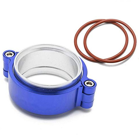 Alluminio Billet 6061 Flange di Scarico Turbo Morsetto di Scarico del Tubo di Scarico del Turbo a V-band a Sgancio Rapido Morsetto Tipo V Con Flangia con O-ring Da 2/2.5/3 / 3.5/4 Pollici