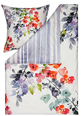 ESTELLA Kuschelflanell Bettwäsche Bunch 1 Bettbezug 155 x 220 cm + 1 Kissenbezug 80 x 80 cm