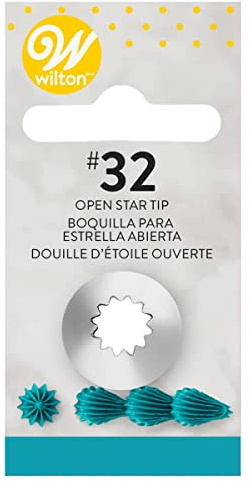 Wilton Punta 32 para decoración de Tartas en Forma de Estrella Abierta