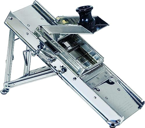 Soro Essentials- Stainless Steel Adjustable Mandoline Food Slicer with 2 Blades Safety Hand Guard- Mandoline Slicer Vegetable Chopper Food Vegetable Slicer Potato Slicers Mandolin Potato Cutter