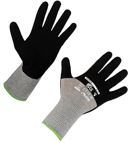 Towa Handschuh SG A187, Gr. 8/M Nitrilbesch., schwarz-grau