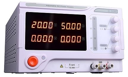 DELURA DC power supply Switching Lab Power Supply Unit DC Regulated Adjustable Four Digit Power Voltage Current Regulator Bench Source Multi protection (Color : SS-2050KD)