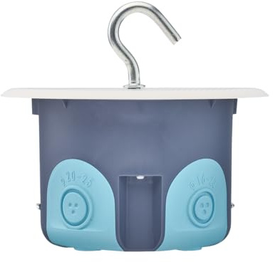 DEBFLEX - Boîte luminaire Stopaire point de centre Ø67/P50 avec crochet - Gris/Bleu