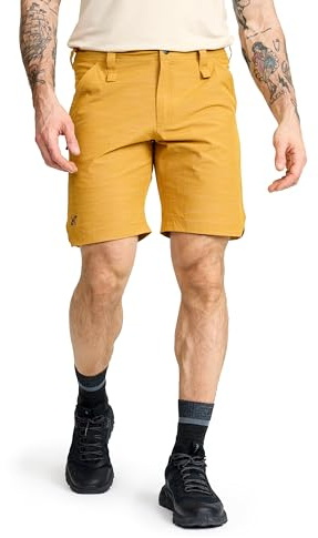 RevolutionRace Herr Hike & Dive Shorts, Hybrid Vandringsshorts och Badshorts för alla Utomhusaktiviteter, Harvest Gold, L
