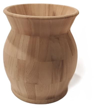 Ánfora de Madera 18x21 cm