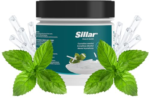 Sillar Sauna Zubehör Mentholkristalle 100g – Natürliche Menthol Kristalle für Sauna und Inhalation | Ideal Sauna Geschenkset Sauna, Menthol Aufgussmittel