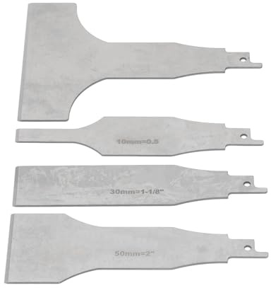 Metal Scraper Tool, Floor Scraper Multifunctional Stainless Steel Tile Cleaning Tool 4PCS Reciprocating Saw Scraper Blade Reciprocating Saw Blades for Concrete Floor Wall Cleaning