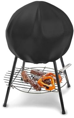 LNGJIN Copertura impermeabile per barbecue in tessuto Oxford, copertura per barbecue a sfera, resistente alle intemperie, copertura in tessuto Oxford 210D, impermeabile, diametro 50 cm