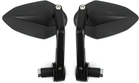UOEMCRTB Schwarze 7/8 Lenkerendenspiegel Für Yamaha MT07 MT09 R6 Motorradspiegel Zubehör