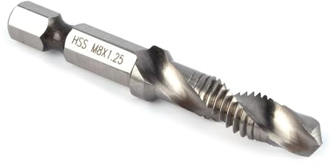 KooingTech M8 HSS SechskantschaftBohrer, Zum Bohren, M8 x 1,25 | Sechskantgriff Verbundbohrer Geeignet, Gewindebohrer Mit Gewindebohrer Elektrowerkzeug Teil