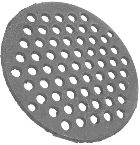 Rejilla Redonda de Hierro Fundido para Barbacoa y Camping, Negra