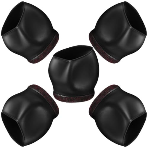 FUTUREORYY 5 Piezas Protectores para Patas de Silla con Ruedas Tapones Antideslizantes para Muebles Fundas Silenciosas para Oficina y Hogar Fáciles de Instalar Protegen y Reducen Ruido