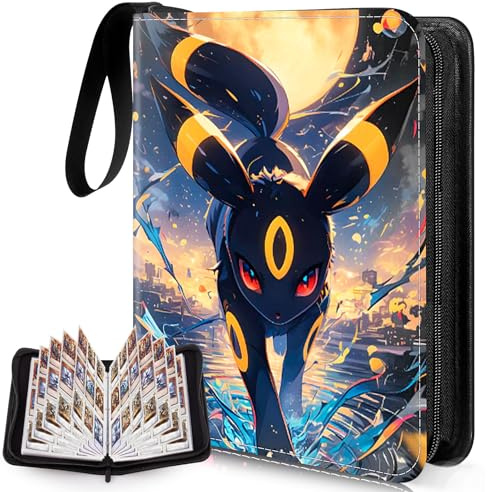 Vilntrosia Trading Card Binder 9 Pocket,50 Pages Waterproof Card Folder,900 Pockets Trading Card Albums with Zipper,Portable Folder for Cards for Card Collectors(B-900 Pockets)