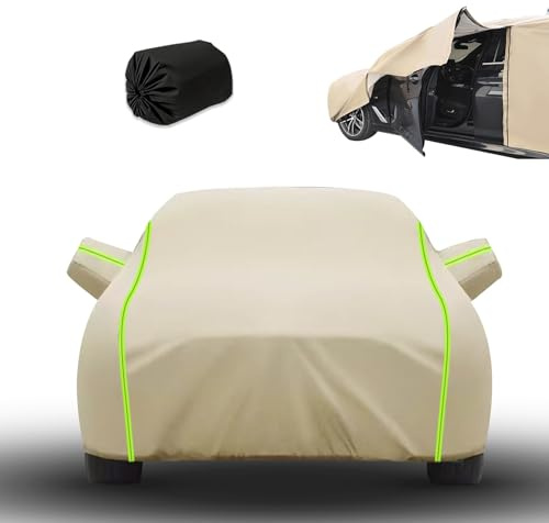 Autoabdeckung Vollgarage für VW Touran Wasserdicht UV-Schutz Abdeckplane für Winter und Sommer mit Reißverschluss