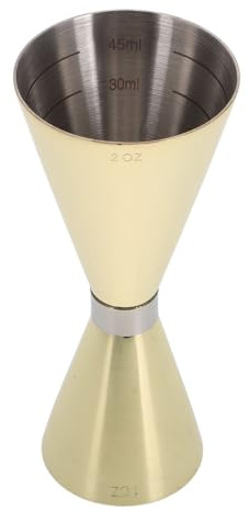 BESPORTBLE Jigger Doseur Cocktail Double Acier Inoxydable avec Marquages Intérieurs Précis Tasse à Mesurer pour Bar et Mixologie Professionnelle