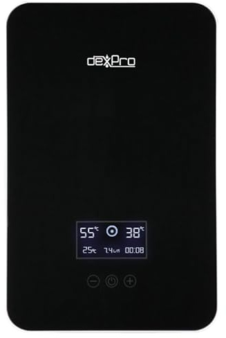 DeXpro 9.5kW Inline Electric Instant Water Heater, Tankless Hot Water Dispenser, Oversink/Undersink Installation Ideal for Commercial Use, Digital Temperature Control | DXI95DT