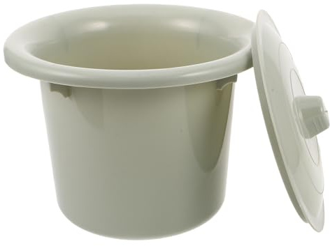 PAMINGONO Bärbar Toalettbägare med Lock Rymlig Sängpanna med Ergonomiskt Handtag och Luktfri Tätning Lämplig för Hem Sjukhus och Resor Unisex Urinflaska för Nattanvändning