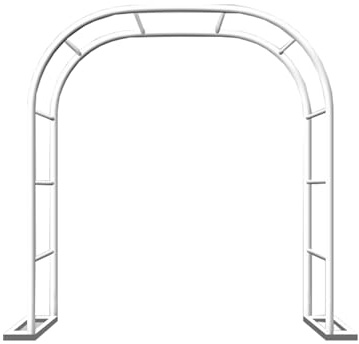 Traliccio ad bianco for viti rampicanti, grande traliccio rampicante for Pothos, da giardino esterno, staccabile e pieghevole, zincato a caldo for la prevenzione della ruggine.(300 * 250 * 40cm)