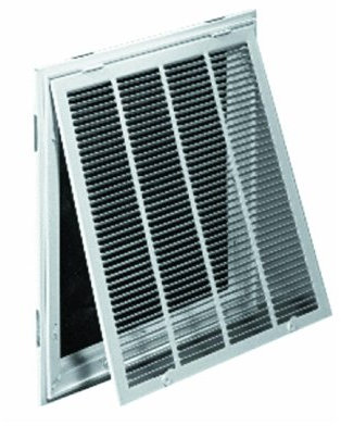 Accord ABRFWH2020 Return Filter Grille with 1/2-Inch Fin Louvered, 20-Inch x 20-Inch(Duct Opening Measurements), White