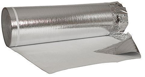 200 m² ALU-Trittschalldämmung mit Aluminium - Dampfbremsfolie 2mm Stärke Dämmunterlage Laminat, Parkett Bodenunterlage
