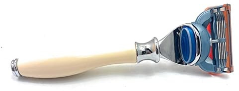 G.B.S Ivory 5 Blade Compatible Razor 5.5in Length Ergonomic Handle