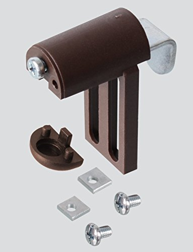 KLEMMFLEX Universal Klemmträger MF zur Montage an Rollos, Jalousien und Duorollo Doppelrollo ~ Farbe: braun ~ OHNE BOHREN ~ 1 Paar = 2 Stück