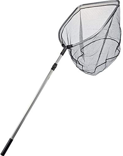 Osaga Laubnetz für Karpfen, Koi und Rotfische mit Griff 0,8 - 1,5 m, Netz 30 x 30 cm