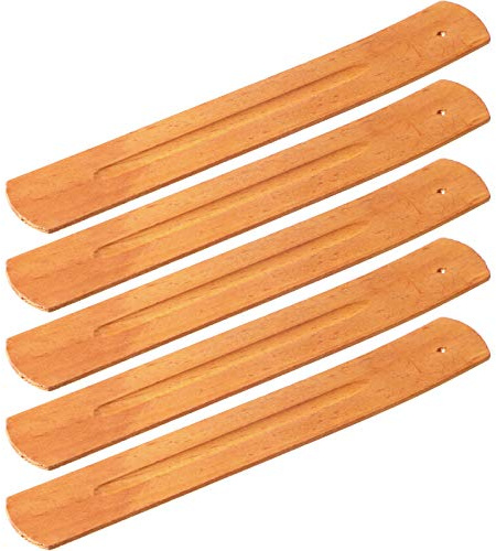 5 Pcs Incense Sticks Holder Incense Burner Ash Catcher, 9 in, Yellow Brown