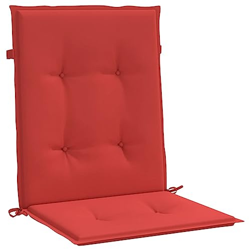 vidaXL Gartenstuhlauflagen für Niedriglehner 4 STK. Rot 100x50x3 cm